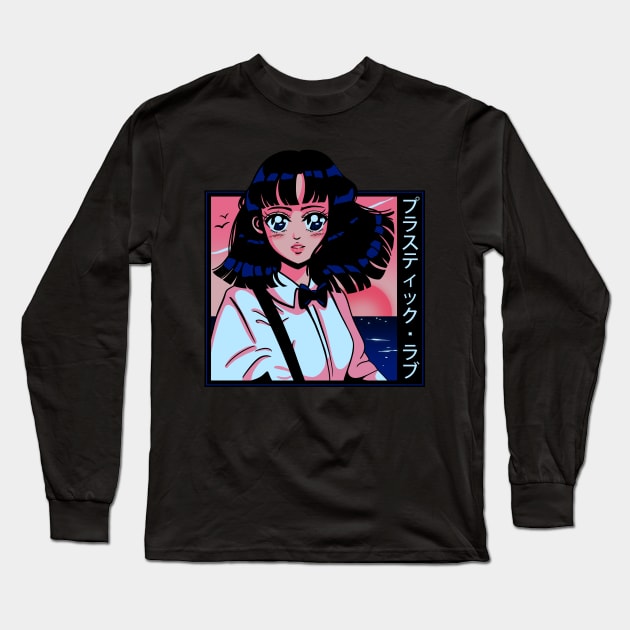 Plastic Anime Love Long Sleeve T-Shirt by Pescapin